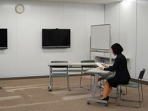オーディションの様子（演技中）