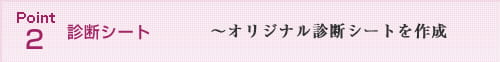 Point2 診断シート