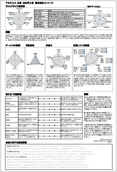 一人ひとりの特性と組織全体の傾向を「見える化」　giraffeアセスメント